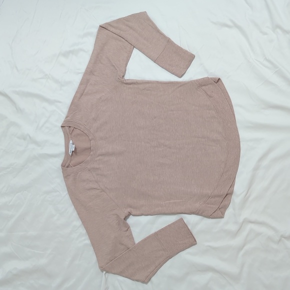Athleta Mindset Pullover Sweatshirt, Color Mocha Latte Size SP - Picture 3 of 15